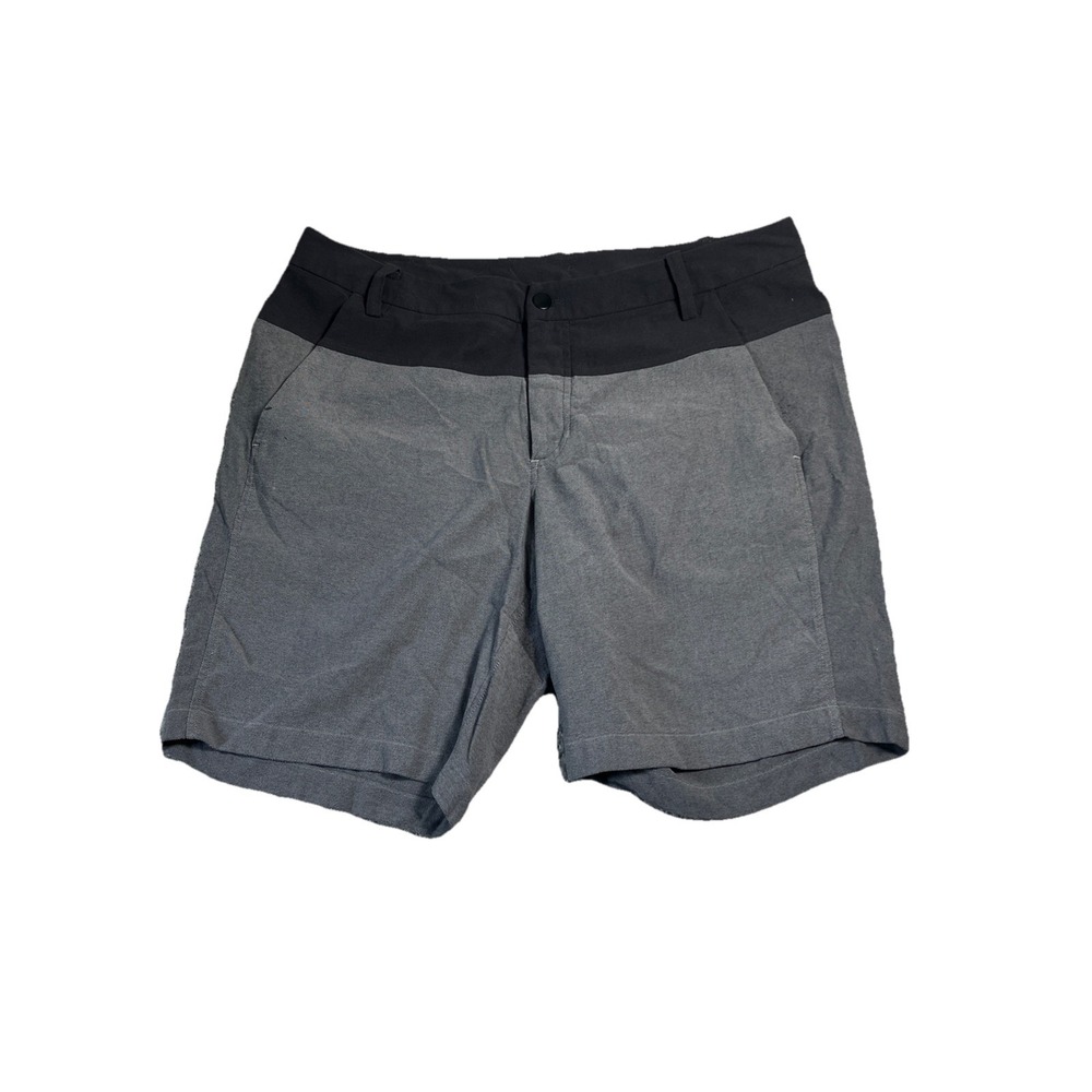 Lululemon Commission Shorts Men's Size 36 Gray Colorblock Casual Chino 9" Inseam
